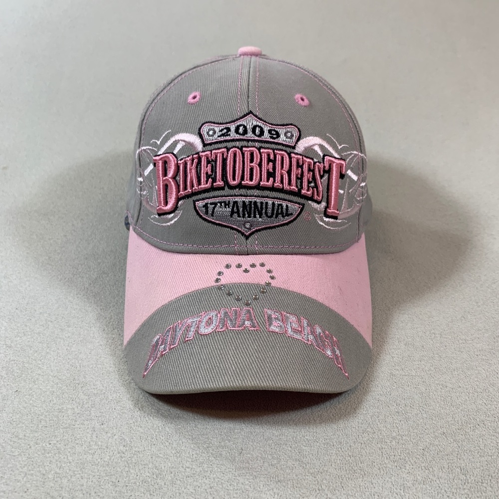 2009 biketoberfest biker bling hat cap adjustable